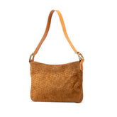 C Macadam Suede Shoulder Bag